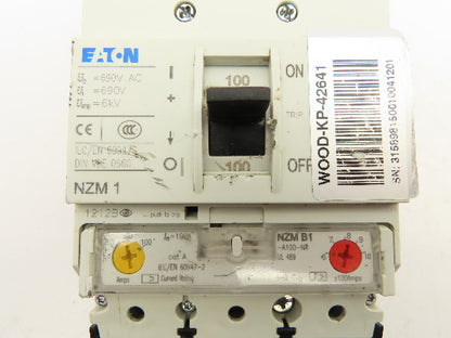 Eaton NZMB1-A Circuit Breaker 100A 3 Pole 600V
