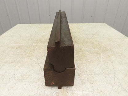 Press Brake Punch Die Set 24-1/2" Long 1-5/8" U Bend 3/4" Deep 1/2" Tang