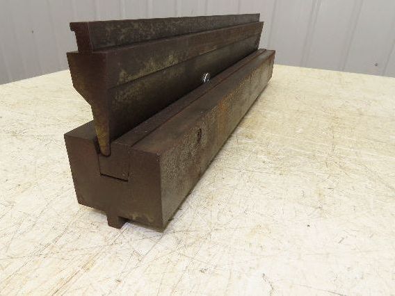 Press Brake Punch Die Set 25" Long 3/8" U Bend 9/16" Deep 1/2" Safety Tang