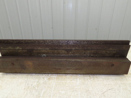 Press Brake Punch Die Set 25" Long 3/8" U Bend 9/16" Deep 1/2" Safety Tang