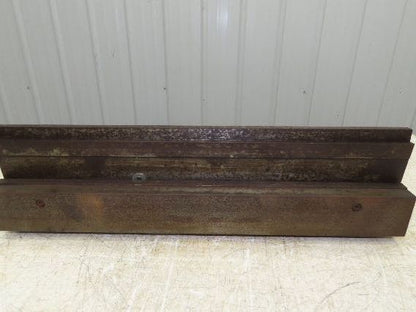 Press Brake Punch Die Set 25" Long 3/8" U Bend 9/16" Deep 1/2" Safety Tang