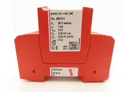 DEHN DR M 2P 30 DEHNrail Surge Arrestor Module 24V Lot of 2