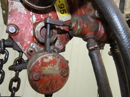 Chicago Pneumatic 1/2 Ton 1000Lb Power Vane Air Chain Hoist 15' Lift w/Pendant