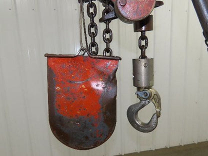 Chicago Pneumatic 1/2 Ton 1000Lb Power Vane Air Chain Hoist 15' Lift w/Pendant