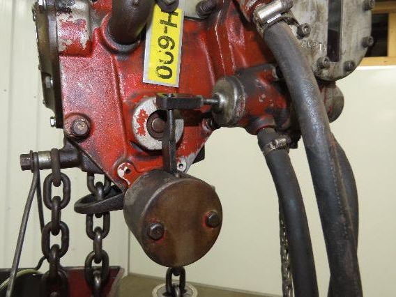 Chicago Pneumatic 1/2 Ton 1000Lb Power Vane Air Chain Hoist 10' Lift w/Pendant