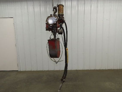 Chicago Pneumatic 1/2 Ton 1000Lb Power Vane Air Chain Hoist 10' Lift w/Pendant