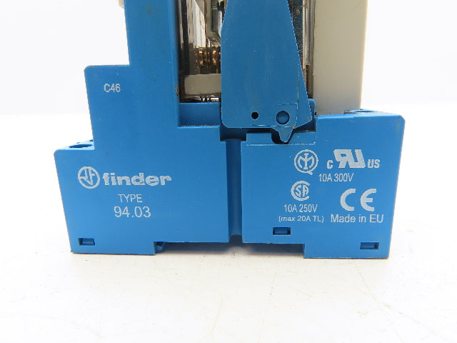 Finder 94.03 Terminal Relay Socket 24V Coil Lot of 8