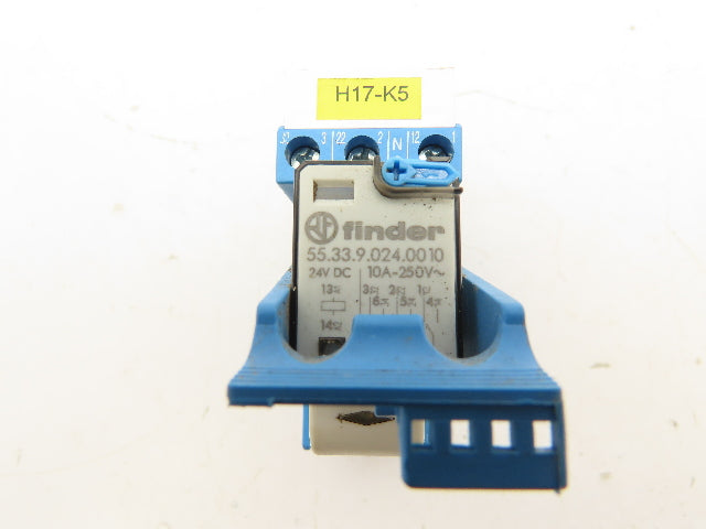 Finder 94.03 Terminal Relay Socket 24V Coil Lot of 8