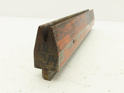Press Brake Die 14-3/4" Long 30° V 1/2" W 3/4" D 2-5/16" H 1/2" Tang