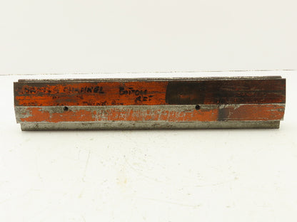 Press Brake Die 14-3/4" Long 30° V 1/2" W 3/4" D 2-5/16" H 1/2" Tang