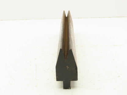 Press Brake Die 14-3/4" Long 30° V 1/2" W 3/4" D 2-5/16" H 1/2" Tang