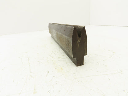 Press Brake Die 11" Long 30° V 7/16" W 5/8" D 1-3/8" H 1/2" Tang