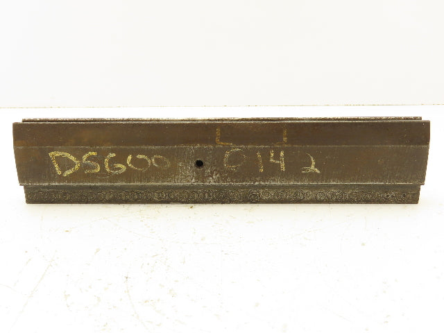 Press Brake Die 11" Long 30° V 7/16" W 5/8" D 1-3/8" H 1/2" Tang