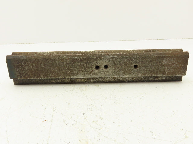 Press Brake Die 12-7/8" Long 90° V 11/16" W 3/8" D 1-3/4" H 1/2" Tang