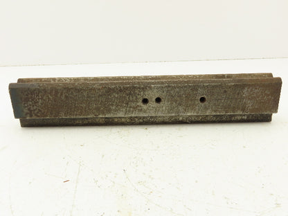 Press Brake Die 12-7/8" Long 90° V 11/16" W 3/8" D 1-3/4" H 1/2" Tang