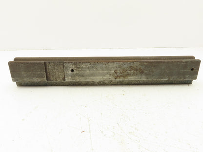 Press Brake Die 15-5/8" Long 90° V 9/16" W 5/16" D 1-3/4" H 1/2" Tang