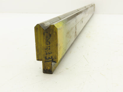 Press Brake Die 29-7/8" Long 90° V 1/2" W 1/4" D 1-3/4" H 1/2" Tang