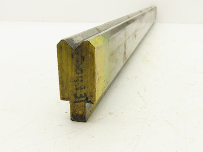 Press Brake Die 29-7/8" Long 90° V 1/2" W 1/4" D 1-3/4" H 1/2" Tang
