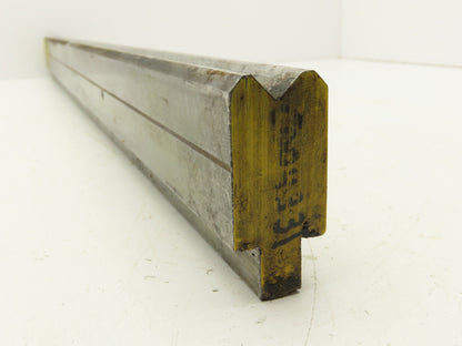 Press Brake Die 29-7/8" Long 90° V 1/2" W 1/4" D 1-3/4" H 1/2" Tang