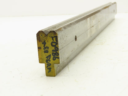 Press Brake Die 22-1/16" Long 90° V 5/16" W 3/16" D 1-9/16" H 1/2" Tang