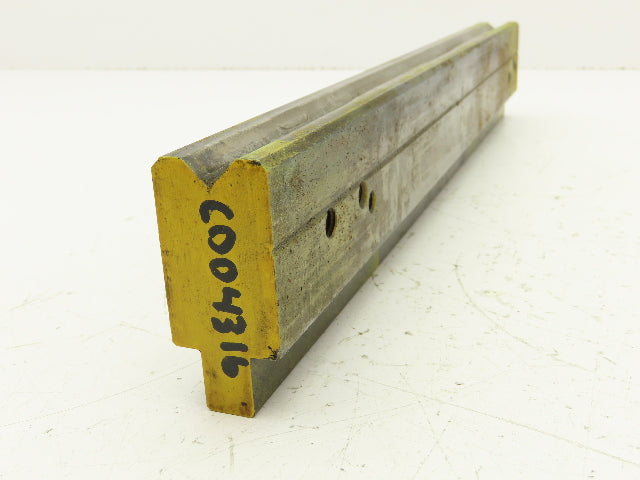 Press Brake Die 15-1/4" Long 90° V 7/16" W 1/4" D 1-3/4" H 1/2" Tang