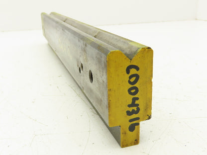 Press Brake Die 15-1/4" Long 90° V 7/16" W 1/4" D 1-3/4" H 1/2" Tang