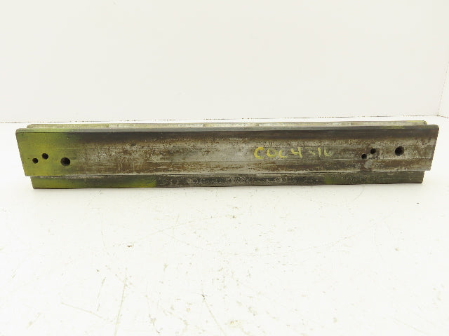Press Brake Die 15-1/4" Long 90° V 7/16" W 1/4" D 1-3/4" H 1/2" Tang