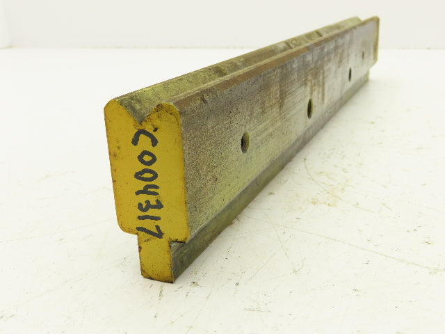 Press Brake Die 15-7/8" Long 90° V 9/16" W 1/4" D 1-3/4" H 1/2" Tang