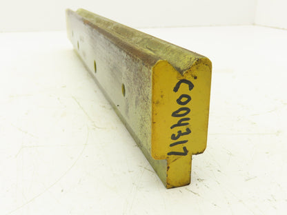 Press Brake Die 15-7/8" Long 90° V 9/16" W 1/4" D 1-3/4" H 1/2" Tang