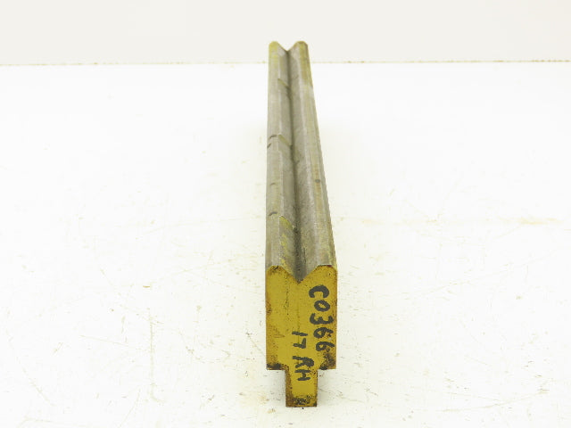 Press Brake Die 15-3/8" Long 90° V 1/2" W 1/4" D 1-3/4" H 1/2" Tang