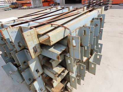 48"L x 8"W  Cantilever Rack Arm Support No Lip Square Pin Type Gray