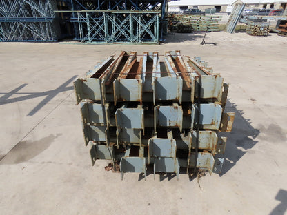 48"L x 8"W  Cantilever Rack Arm Support No Lip Square Pin Type Gray