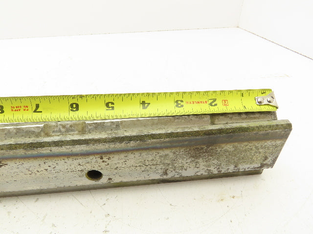 Press Brake Die 15-3/8" Long 90° V 1/2" W 1/4" D 1-3/4" H 1/2" Tang