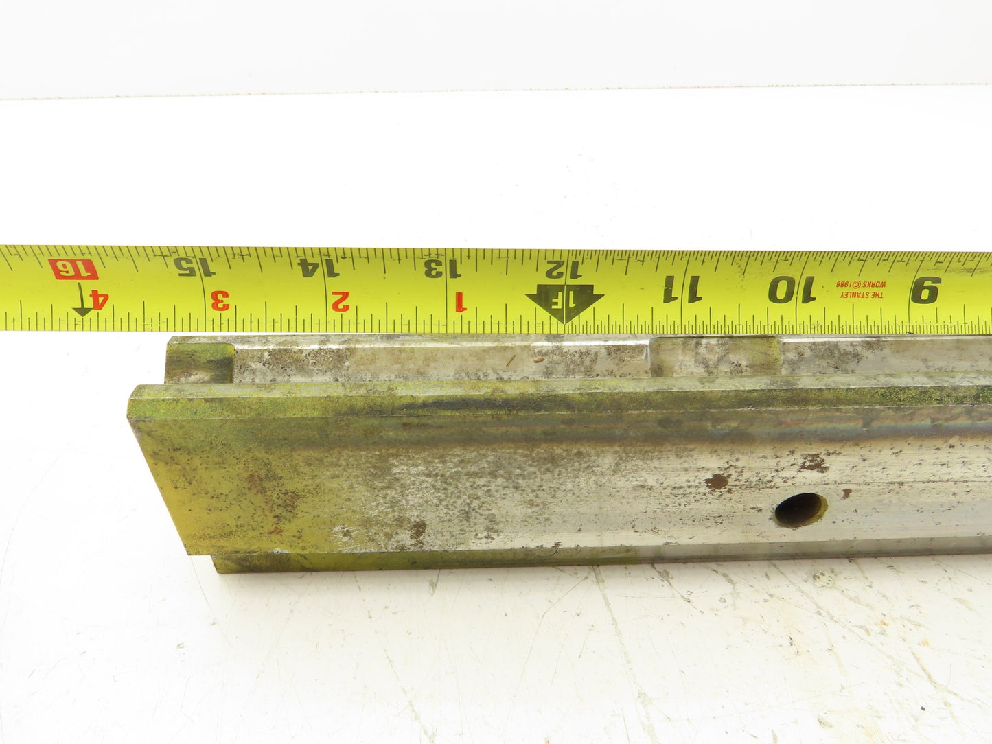 Press Brake Die 15-3/8" Long 90° V 1/2" W 1/4" D 1-3/4" H 1/2" Tang