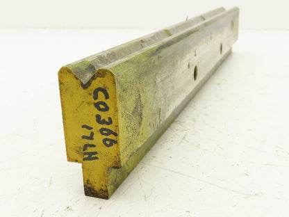 Press Brake Die 15-3/8" Long 90° V 1/2" W 1/4" D 1-3/4" H 1/2" Tang