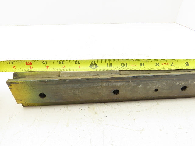Press Brake Die 16-7/8" Long 90° V 1/2" W 1/4" D 1-3/4" H 1/2" Tang