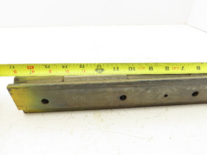 Press Brake Die 16-7/8" Long 90° V 1/2" W 1/4" D 1-3/4" H 1/2" Tang