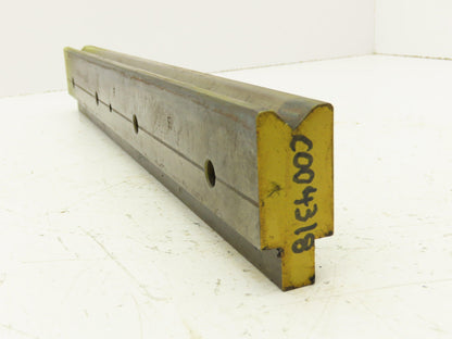Press Brake Die 16-7/8" Long 90° V 1/2" W 1/4" D 1-3/4" H 1/2" Tang