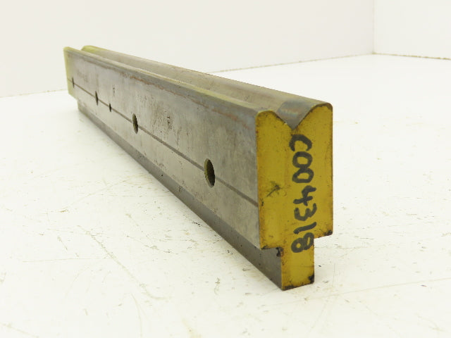Press Brake Die 16-7/8" Long 90° V 1/2" W 1/4" D 1-3/4" H 1/2" Tang