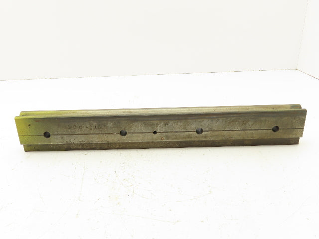 Press Brake Die 16-7/8" Long 90° V 1/2" W 1/4" D 1-3/4" H 1/2" Tang