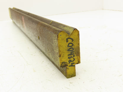 Press Brake Die 22-7/8" Long 90° V 1/2" W 7/32" D 1-3/4" H 1/2" Tang