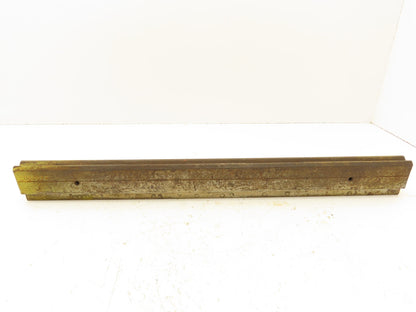 Press Brake Die 22-7/8" Long 90° V 1/2" W 7/32" D 1-3/4" H 1/2" Tang