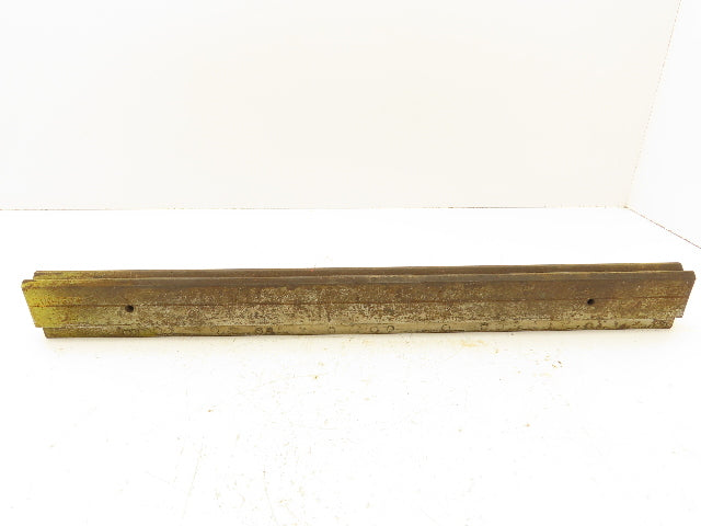 Press Brake Die 22-7/8" Long 90° V 1/2" W 7/32" D 1-3/4" H 1/2" Tang