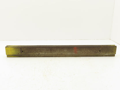 Press Brake Die 22-7/8" Long 90° V 1/2" W 7/32" D 1-3/4" H 1/2" Tang