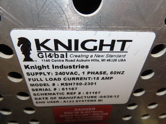 Knight KSH750-2301 750 Lb Servo Chain Hoist Air Load Balancer 240V 1PH