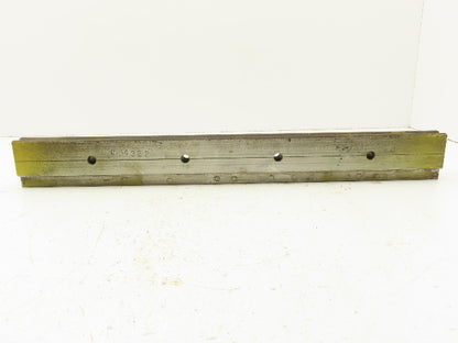 Press Brake Die 20-7/8" Long 90° V 9/16" W 1/4" D 1-3/4" H 1/2" Tang