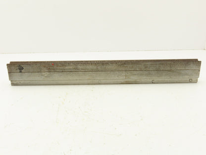 Press Brake Die 19-3/8" Long 90° V 5/8" W 5/16" D 1-3/4" H 1/2" Tang