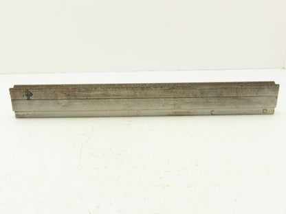 Press Brake Die 19-3/8" Long 90° V 5/8" W 5/16" D 1-3/4" H 1/2" Tang