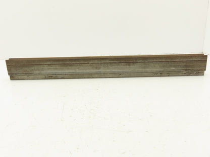 Press Brake Die 22-1/8" Long 90° V 9/16" W 1/4" D 1-3/4" H 1/2" Tang