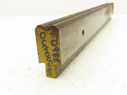 Press Brake Die 16-5/8" Long 90° V 5/16" W 3/16" D 1-9/16" H 1/2" Tang